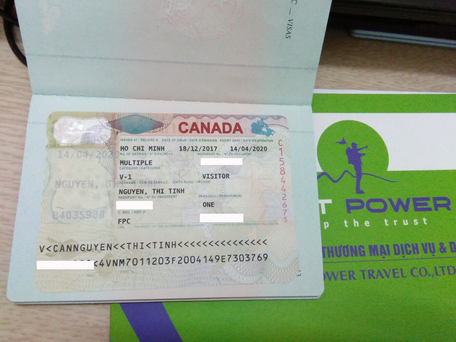 Chúc mừng visa Canada